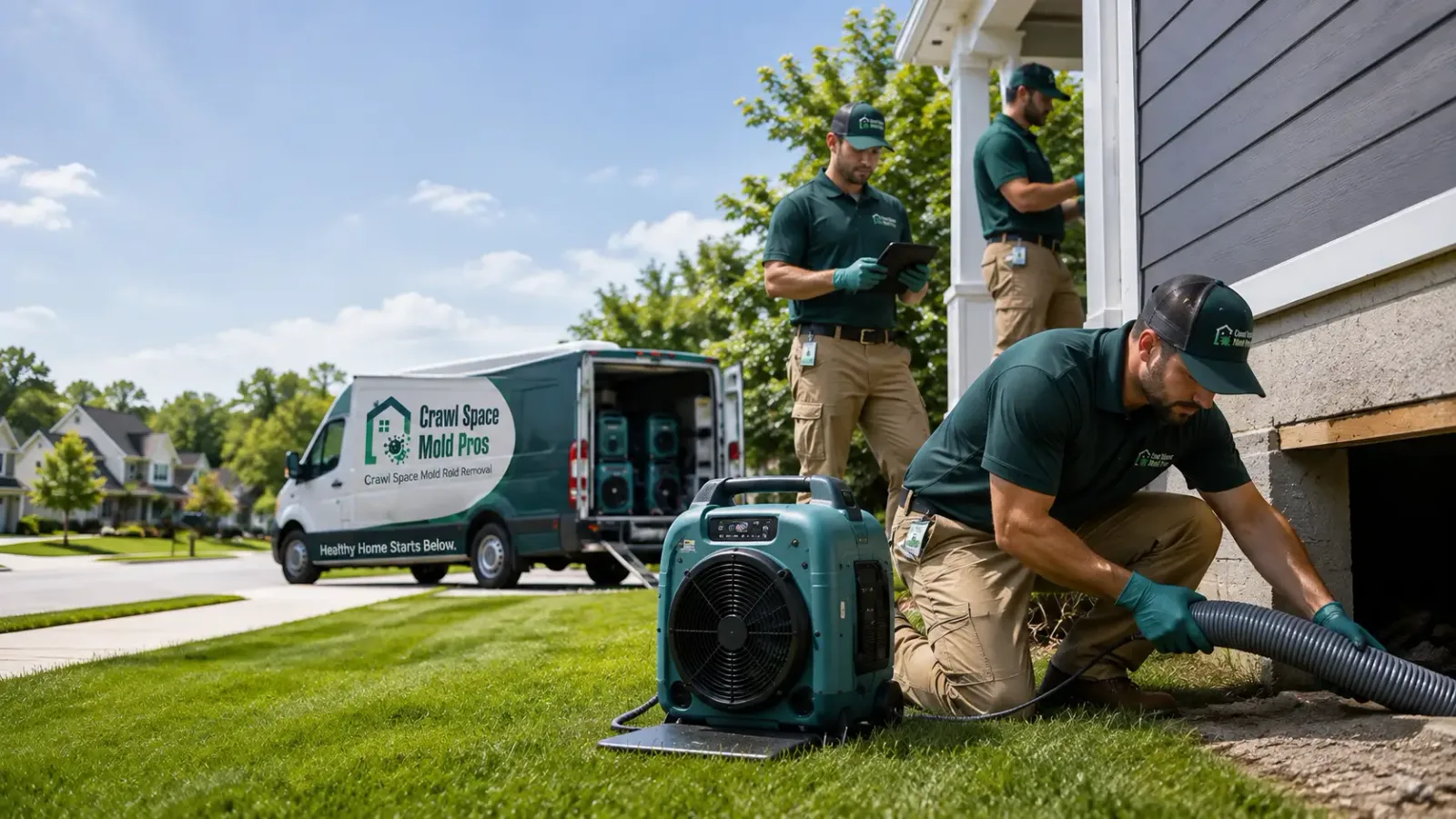 Crawl Space Mold Removal in Larchwood, IA